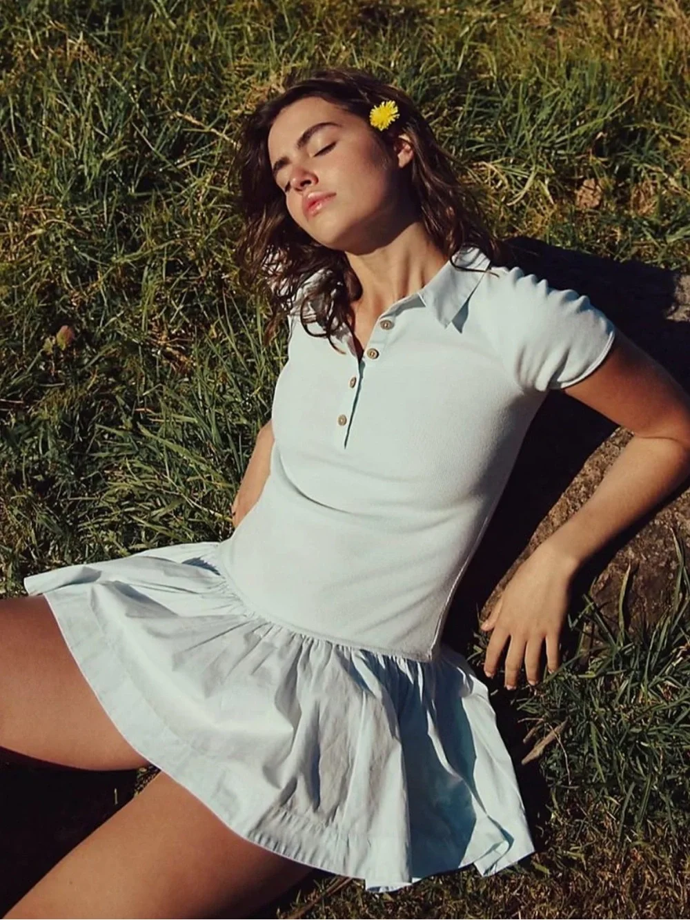Free People Classic Charm Mini Polo Dress